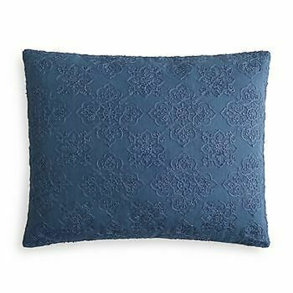 Sky Ines Dyed Foulard Embroidered Decor Pillow
